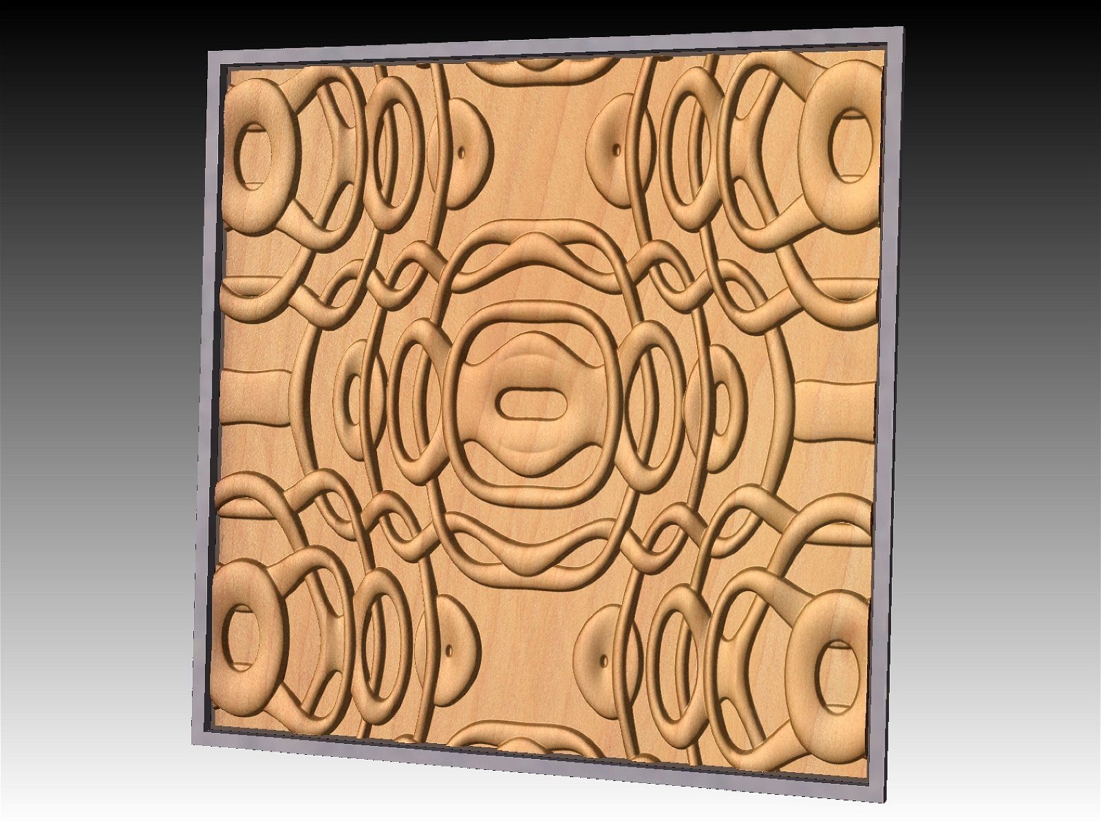 NOOR3_95 3D relief weaved ornament for CNC - Bonitum CNC Model Studio