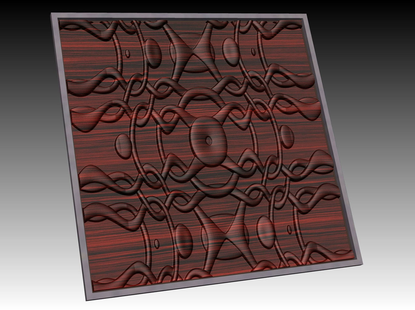 NOOR3_98 Decorative abstract 3D relief op-art sculpture model for CNC machining - Bonitum CNC Model Studio