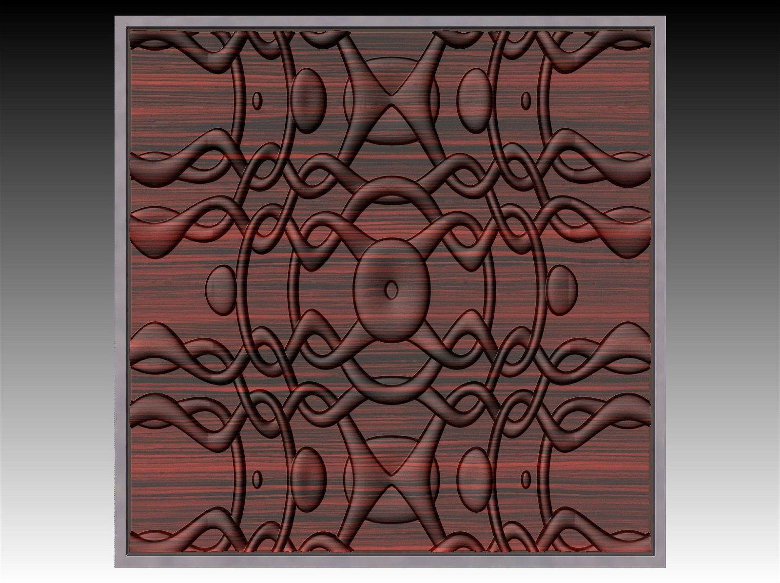 NOOR3_98 Decorative abstract 3D relief op-art sculpture model for CNC machining - Bonitum CNC Model Studio