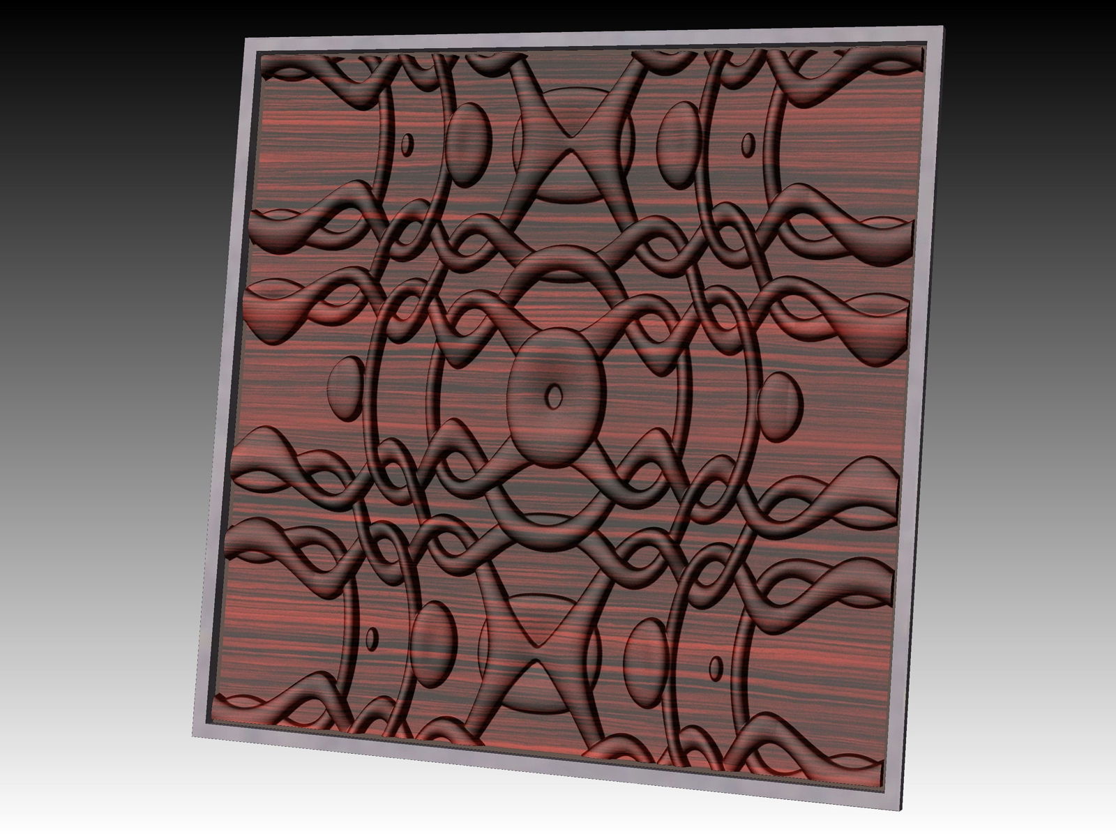 NOOR3_98 Decorative abstract 3D relief op-art sculpture model for CNC machining - Bonitum CNC Model Studio