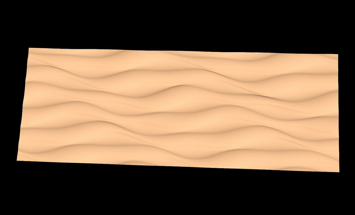 Organic tile-able 3D model for CNC "Recurring Dunes 1" 36" x 96" STL - Bonitum CNC Model Studio