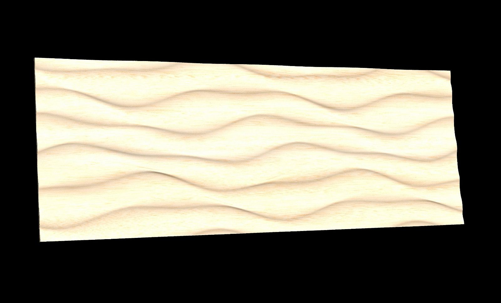 Organic tile-able 3D model for CNC "Recurring Dunes 1" 36" x 96" STL - Bonitum CNC Model Studio