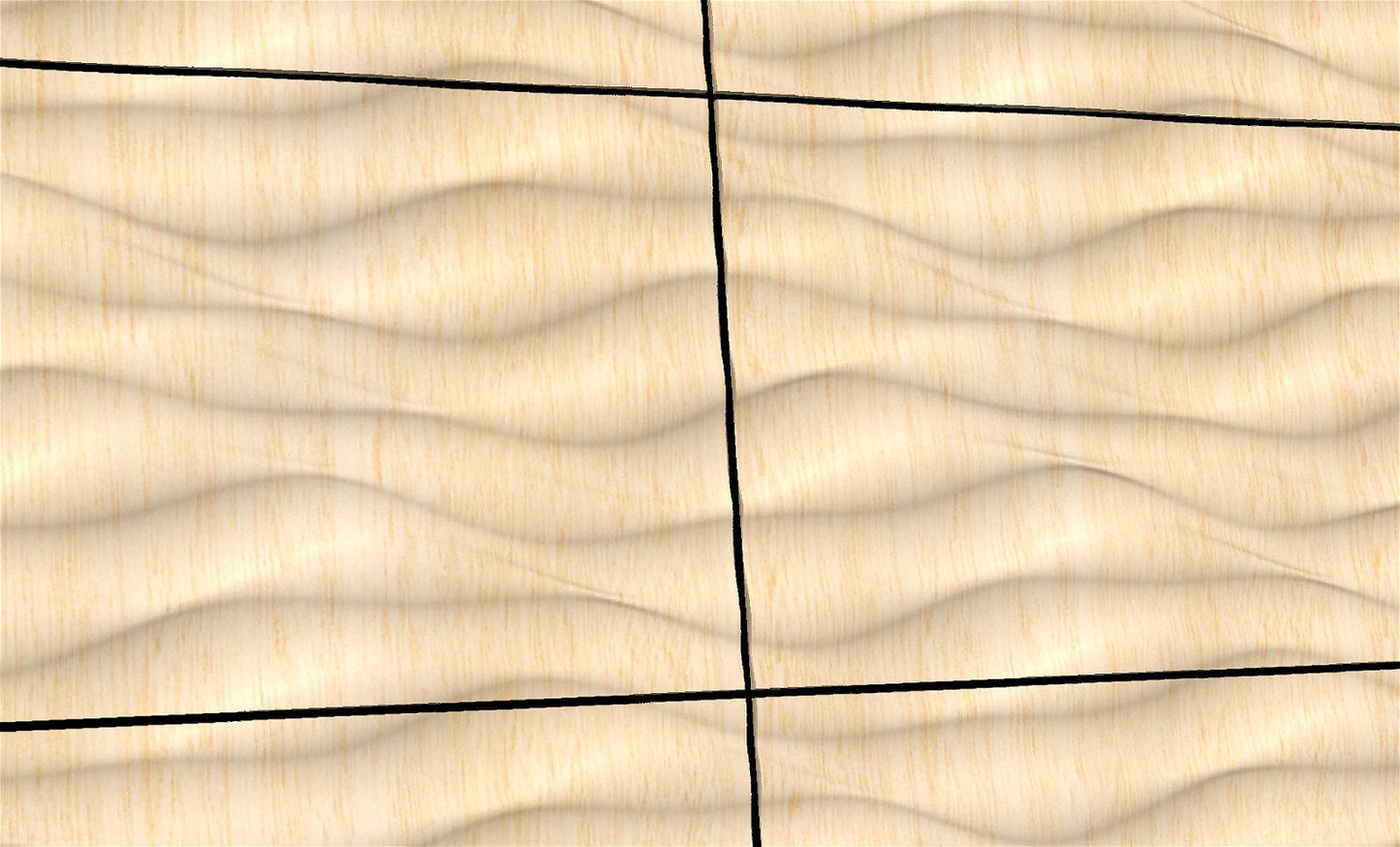 Organic tile-able 3D model for CNC "Recurring Dunes 1" 36" x 96" STL - Bonitum CNC Model Studio