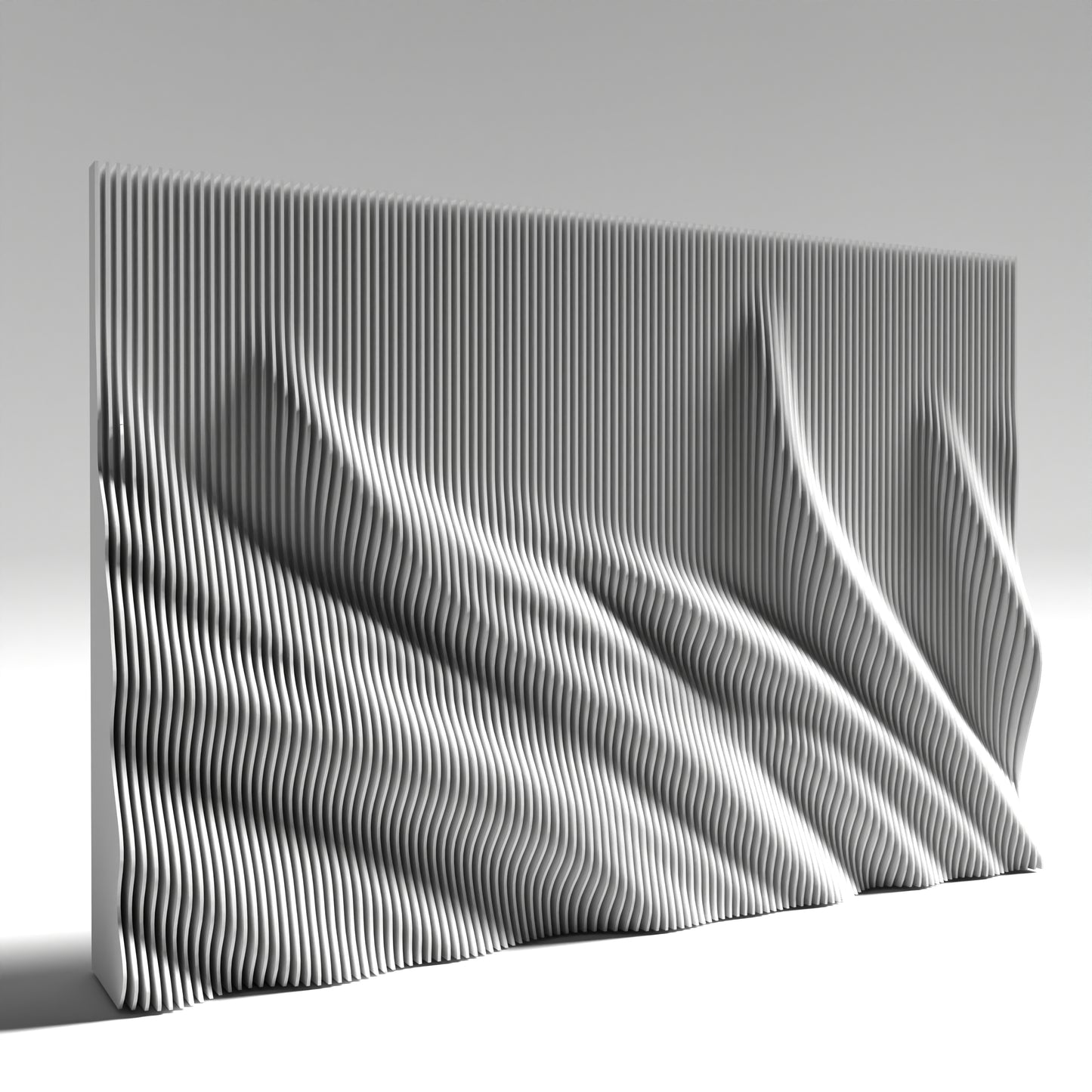 Parametric "Wave wall 2" CNC cutting file