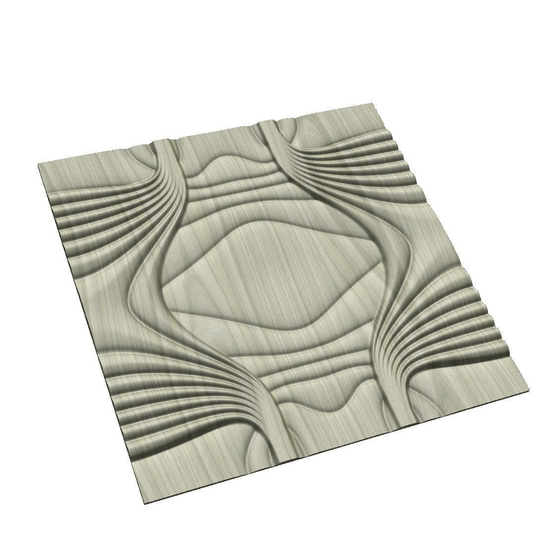 SBART-45-1 Tile-able wall panel 3D model for CNC machining with software Vectric Aspire, Cut3D, ArtCAM - Bonitum CNC Model Studio