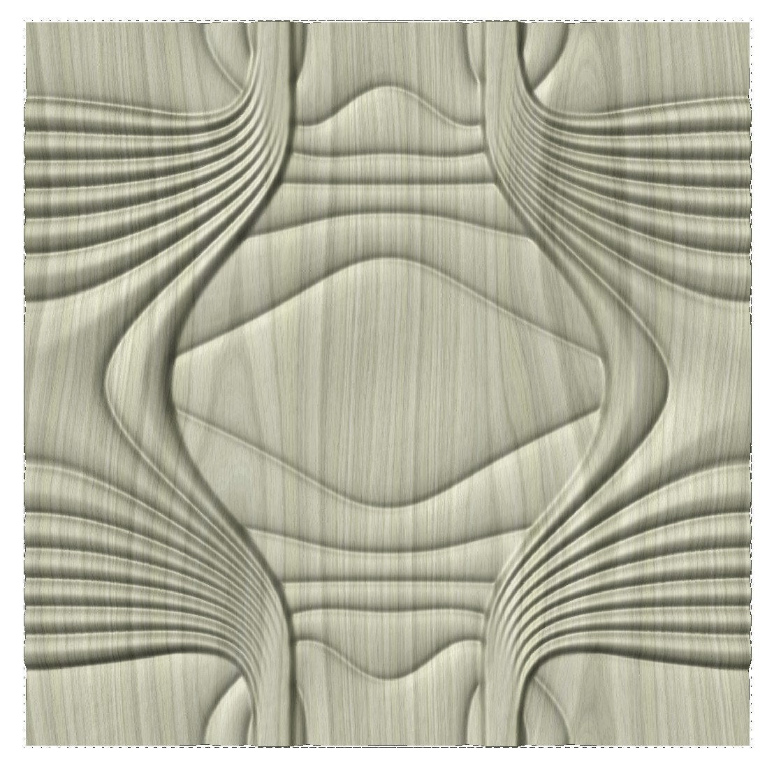 SBART-45-1 Tile-able wall panel 3D model for CNC machining with software Vectric Aspire, Cut3D, ArtCAM - Bonitum CNC Model Studio