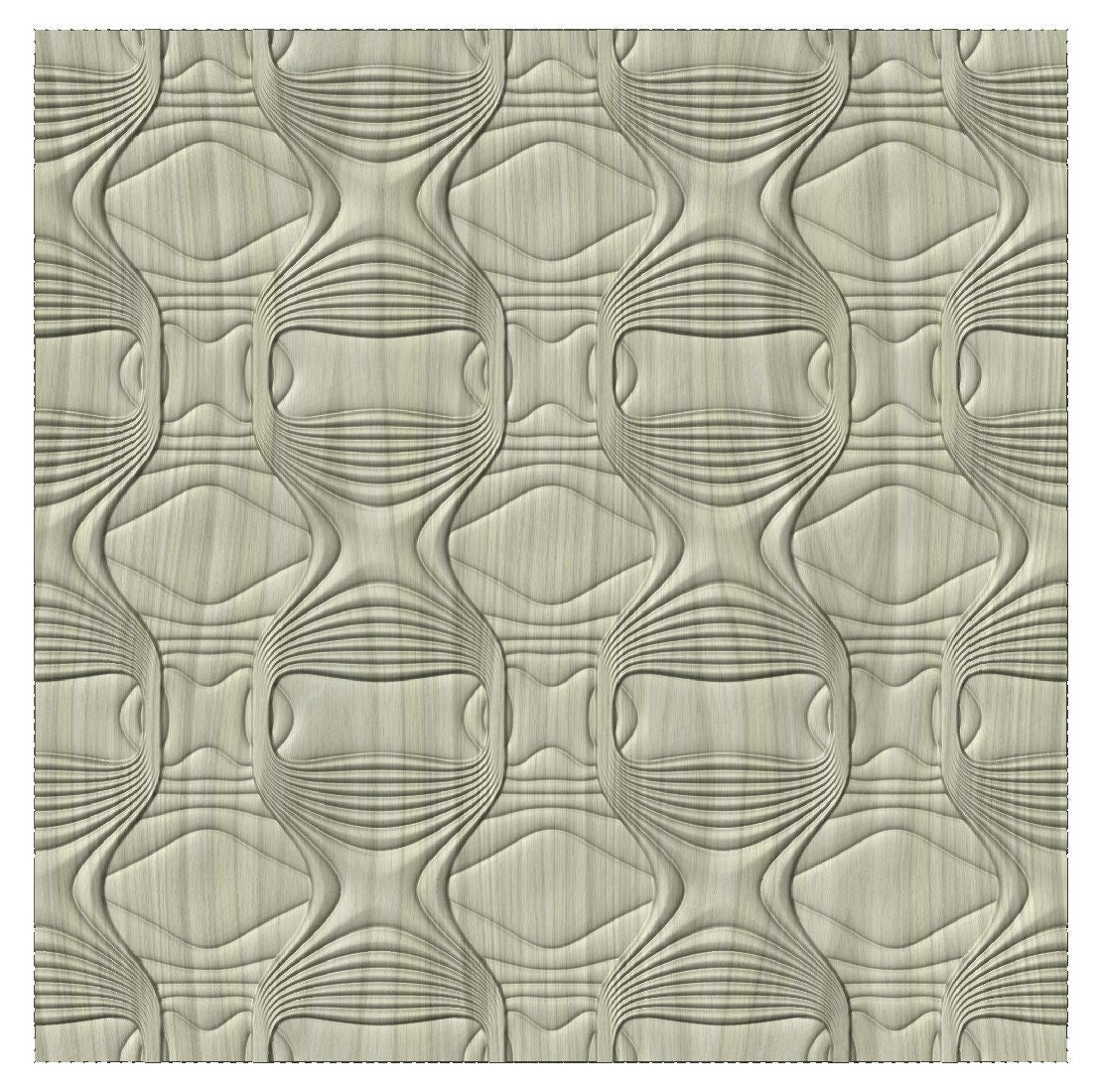 SBART-45-1 Tile-able wall panel 3D model for CNC machining with software Vectric Aspire, Cut3D, ArtCAM - Bonitum CNC Model Studio