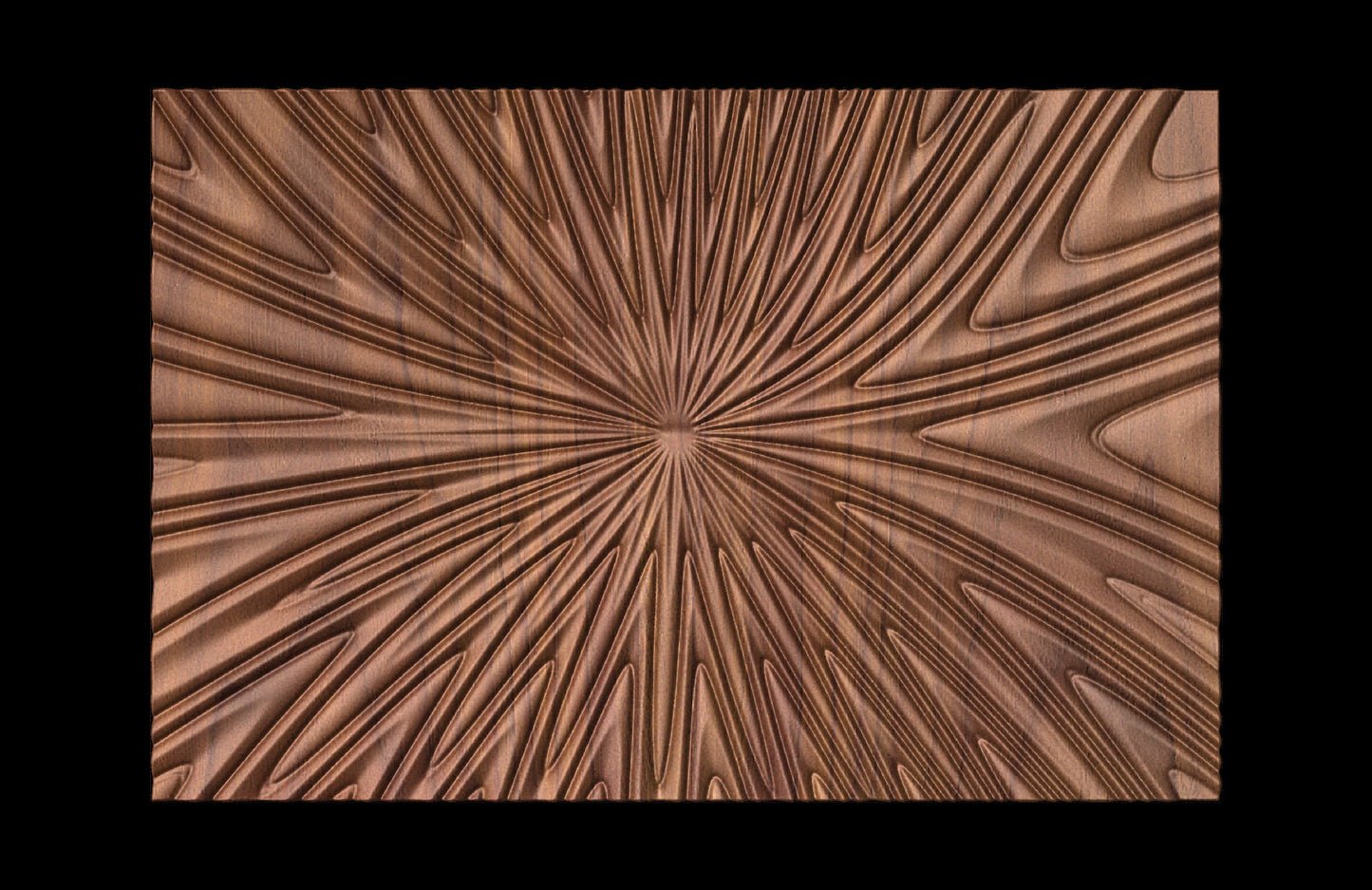 SBARTDEZ211 Wavy pattern 3D model for CNC machining with software Vectric Aspire, Cut3D, ArtCAM - Bonitum CNC Model Studio