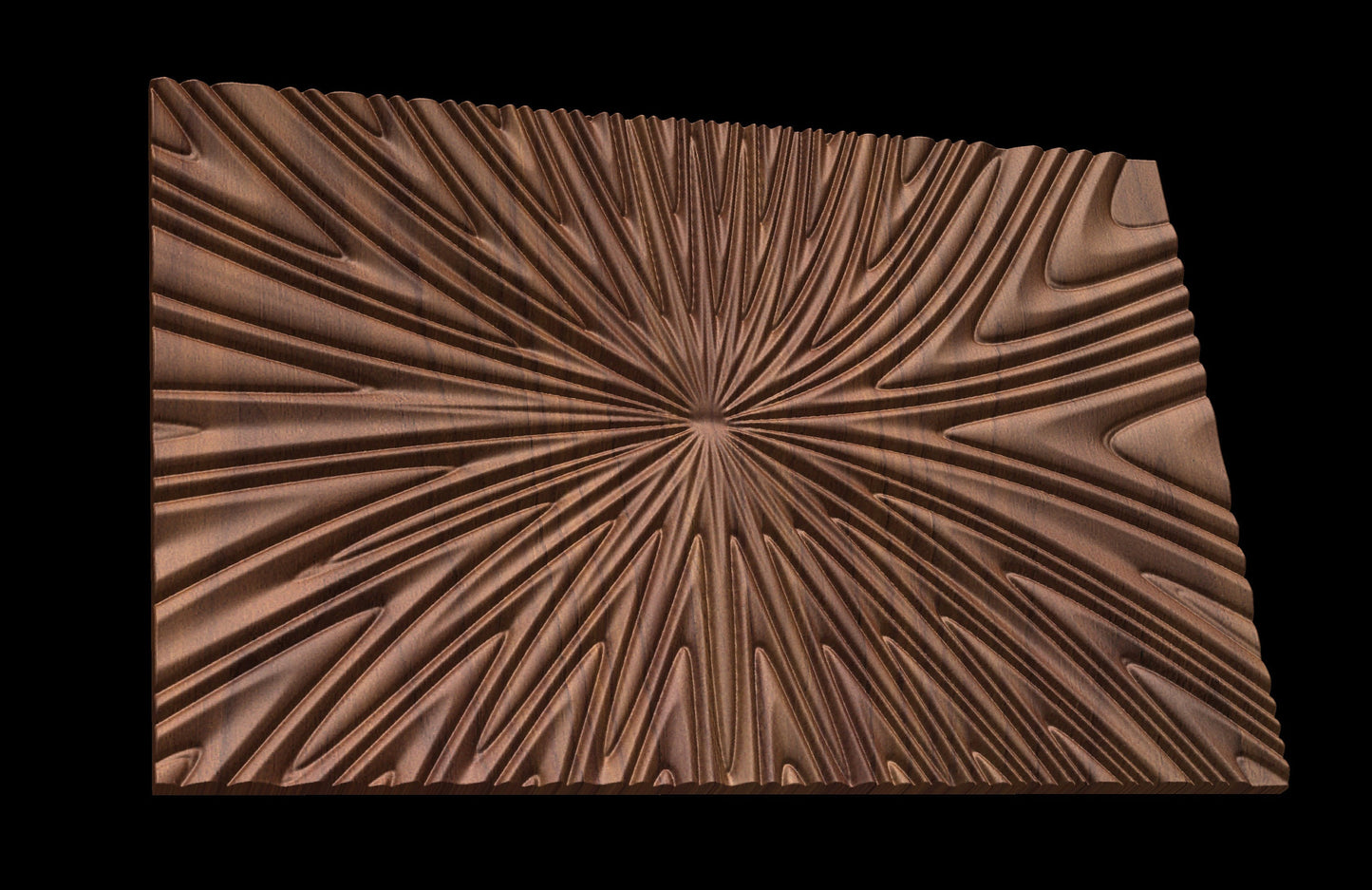 SBARTDEZ211 Wavy pattern 3D model for CNC machining with software Vectric Aspire, Cut3D, ArtCAM - Bonitum CNC Model Studio