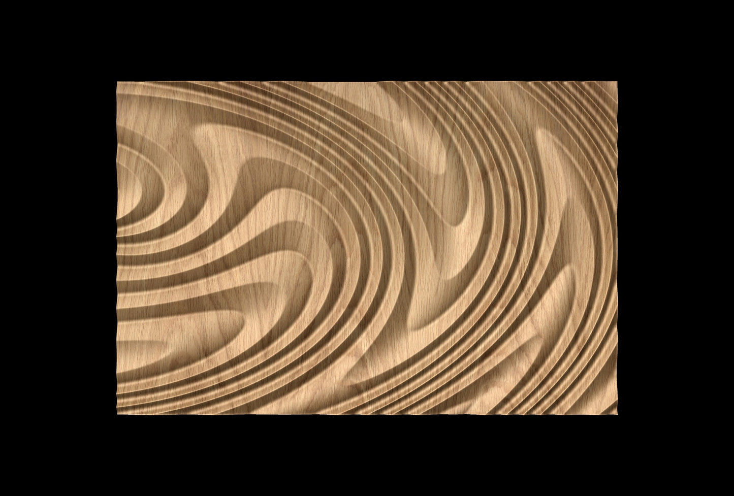 SBART104 Wavy pattern 3D model for CNC machining - Bonitum CNC Model Studio