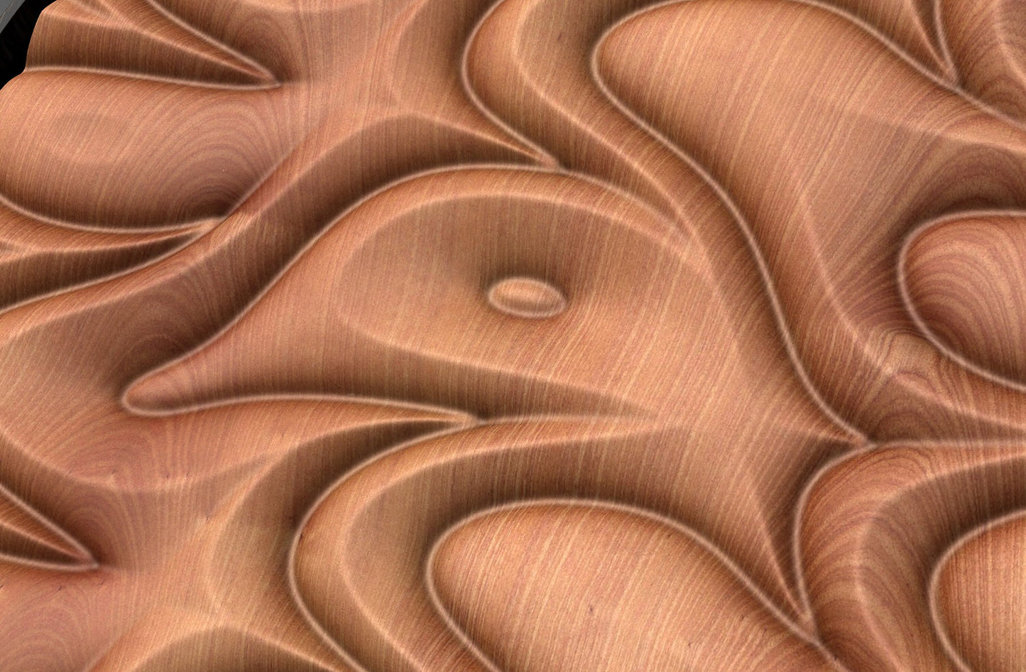 Round wall art table top 3D relief  "CJ 125" - Bonitum CNC Model Studio