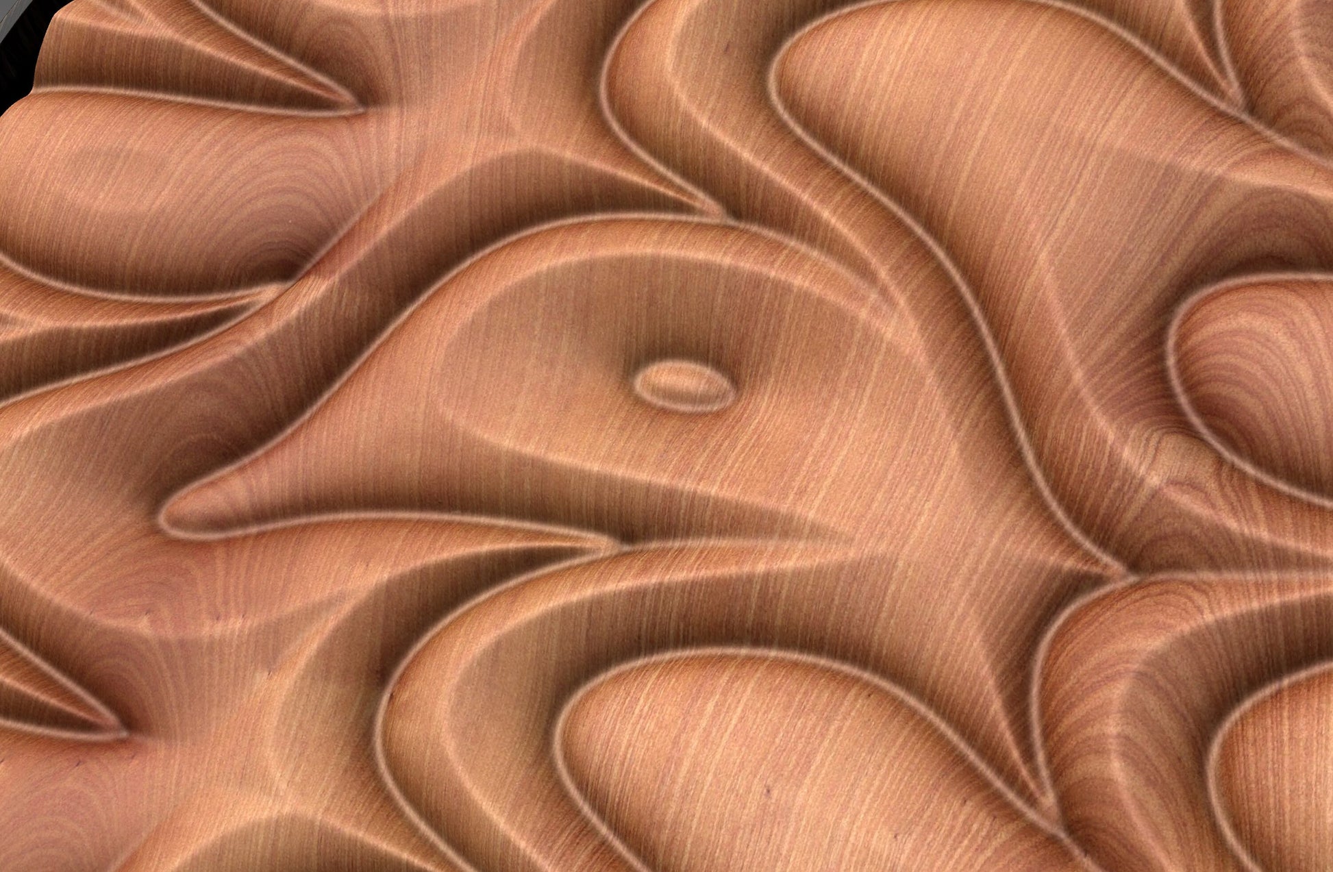 Round wall art table top 3D relief  "CJ 125" - Bonitum CNC Model Studio