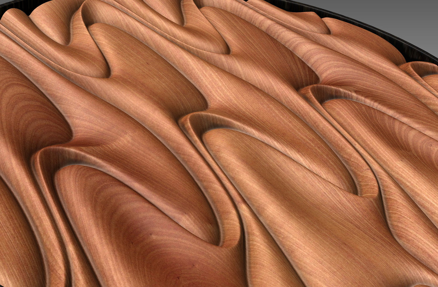 Round wall art table top 3D relief  "CJ 128" - Bonitum CNC Model Studio