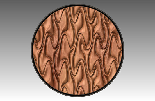 Round wall art table top 3D relief  "CJ 129" - Bonitum CNC Model Studio