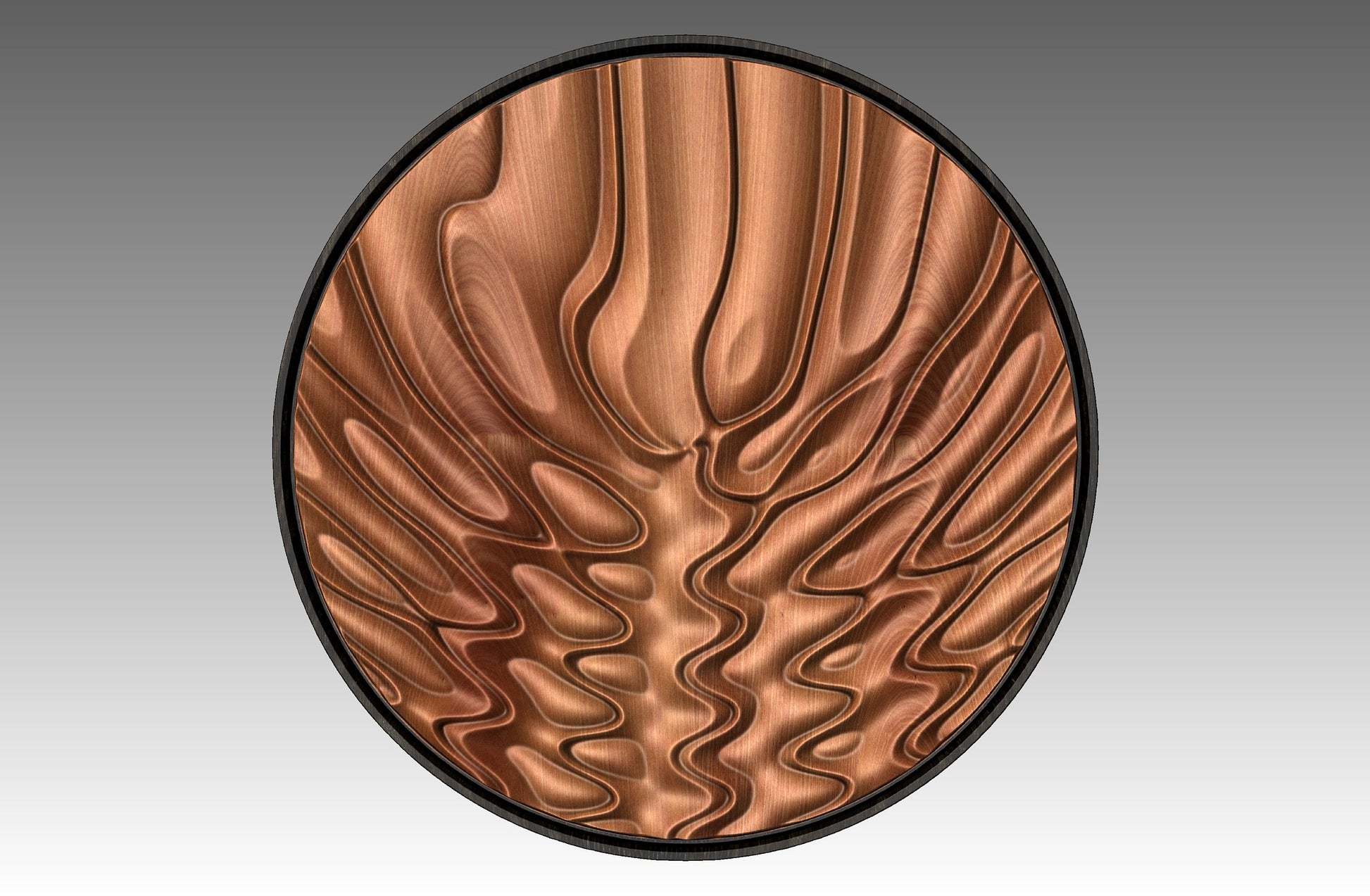 Round wall art table top 3D relief  "CJ 139" - Bonitum CNC Model Studio