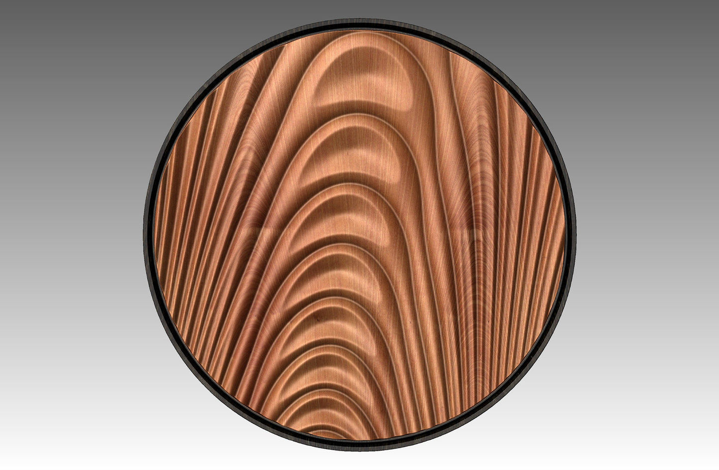 Round wall art table top 3D relief  "CJ 151" - Bonitum CNC Model Studio