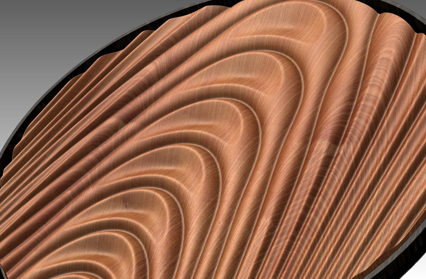 Round wall art table top 3D relief  "CJ 151" - Bonitum CNC Model Studio