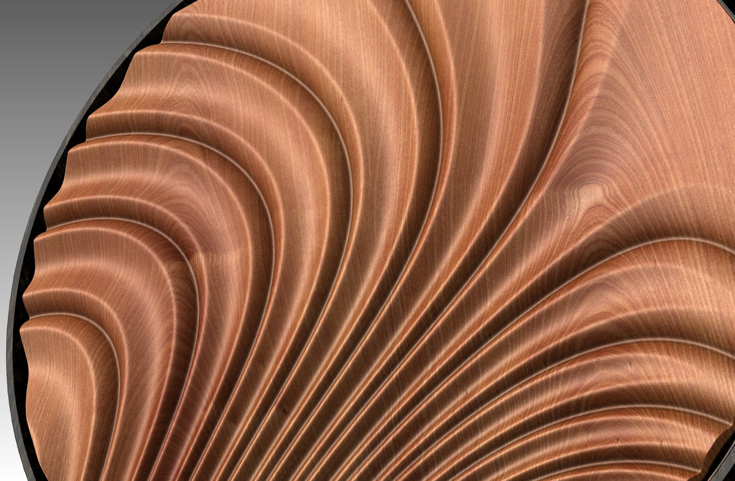 Round wall art table top 3D relief  "CJ 153" - Bonitum CNC Model Studio