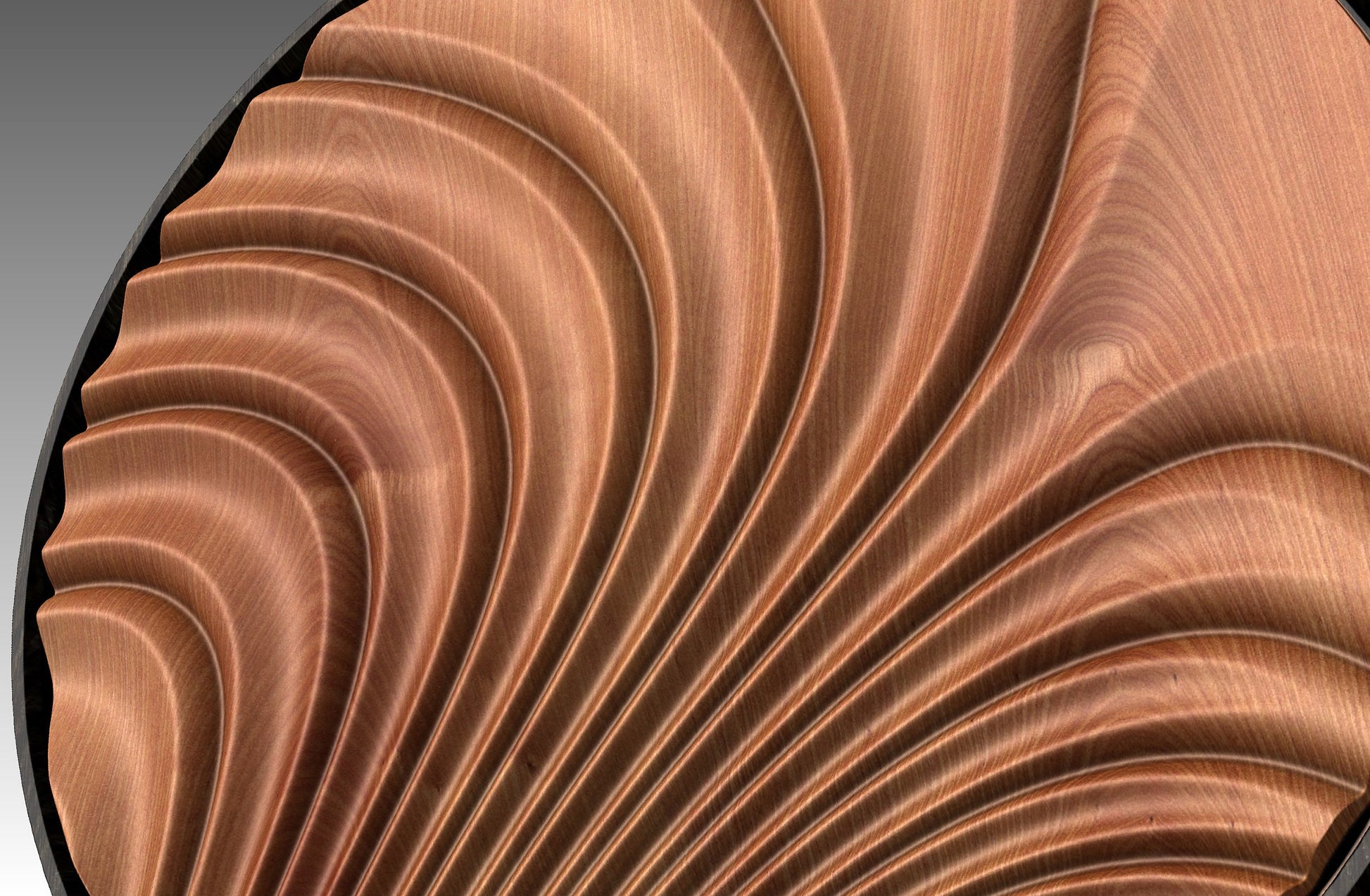 Round wall art table top 3D relief  "CJ 153" - Bonitum CNC Model Studio