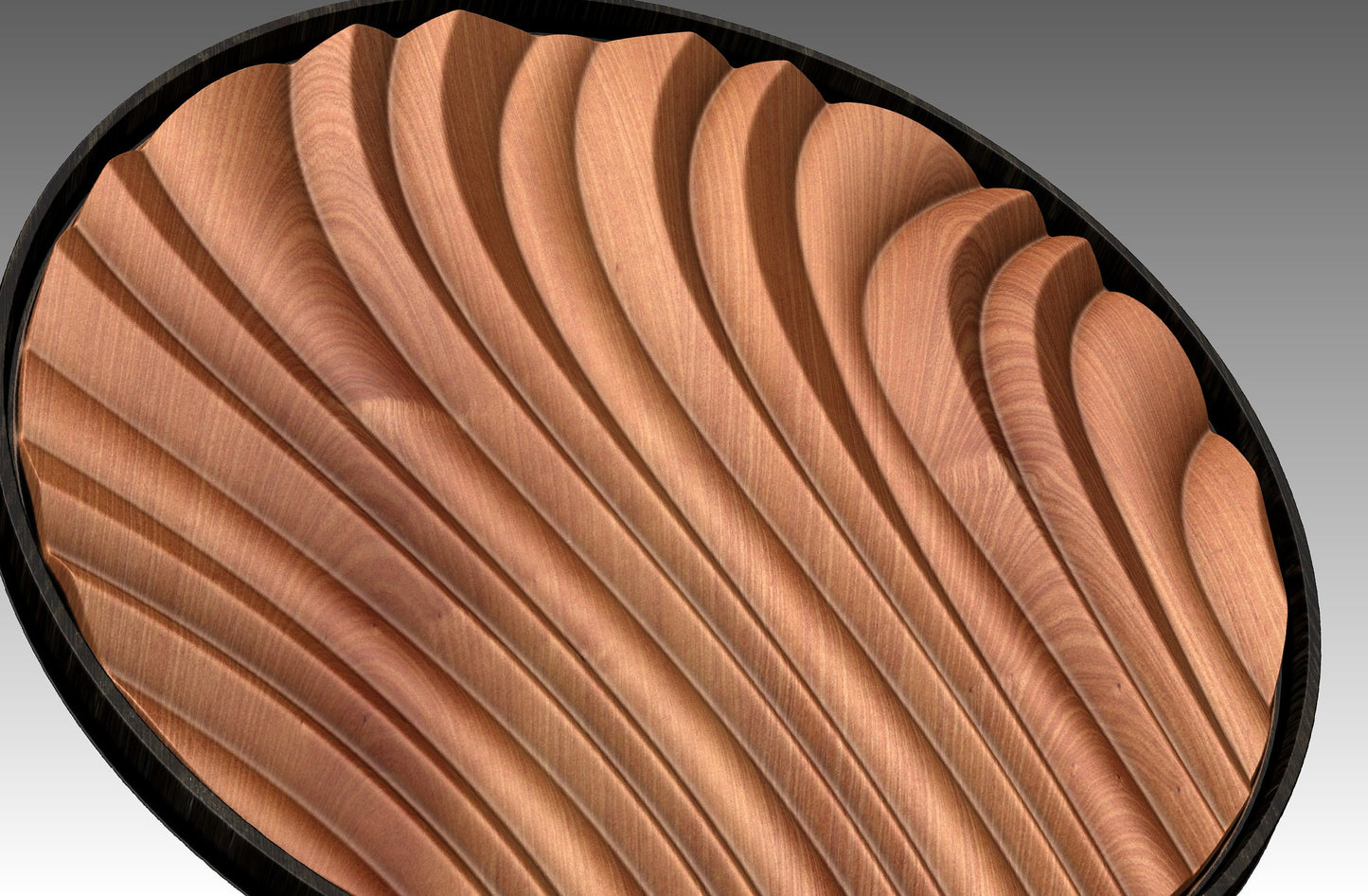 Round wall art table top 3D relief  "CJ 161" - Bonitum CNC Model Studio