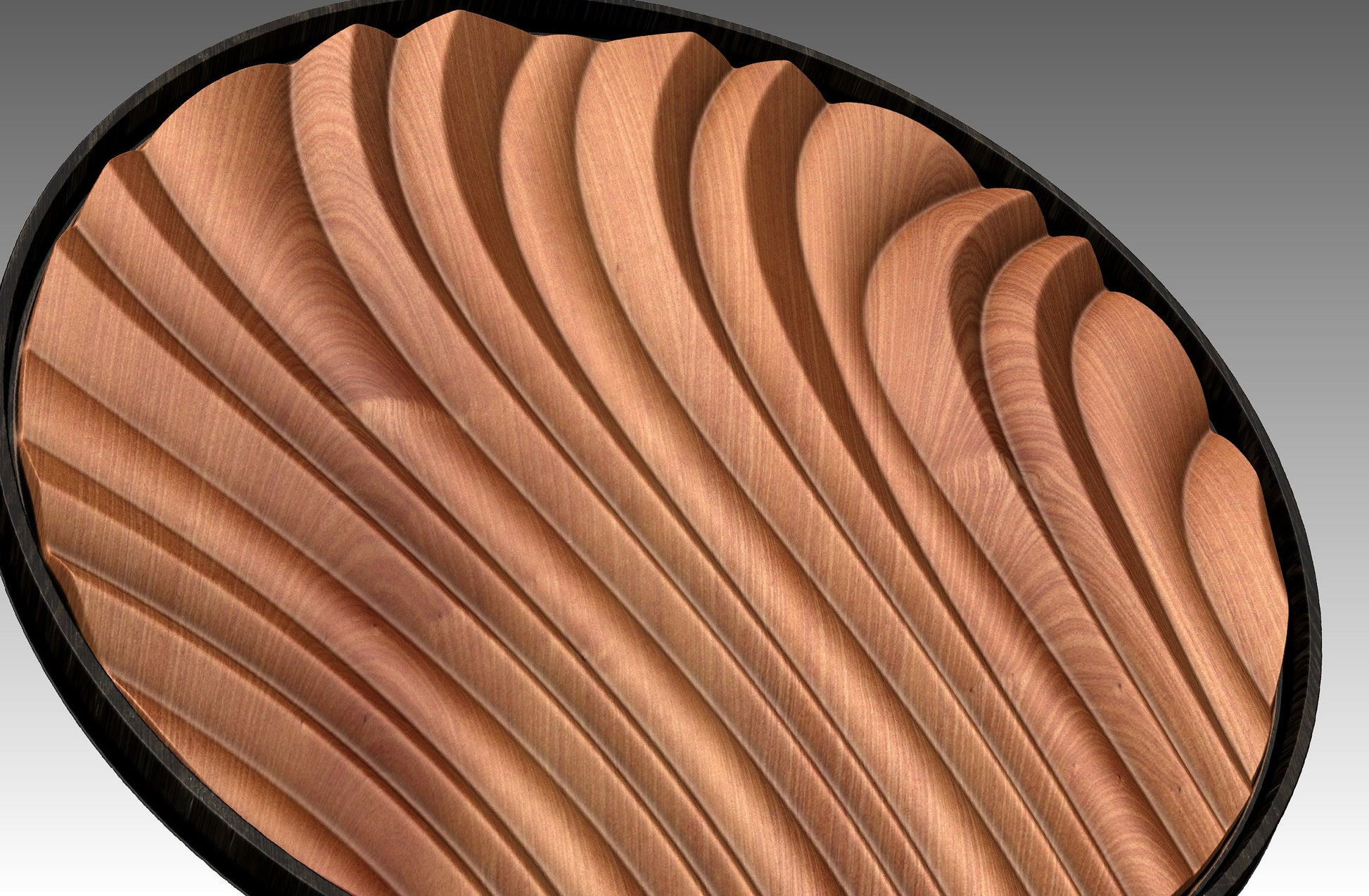 Round wall art table top 3D relief  "CJ 161" - Bonitum CNC Model Studio