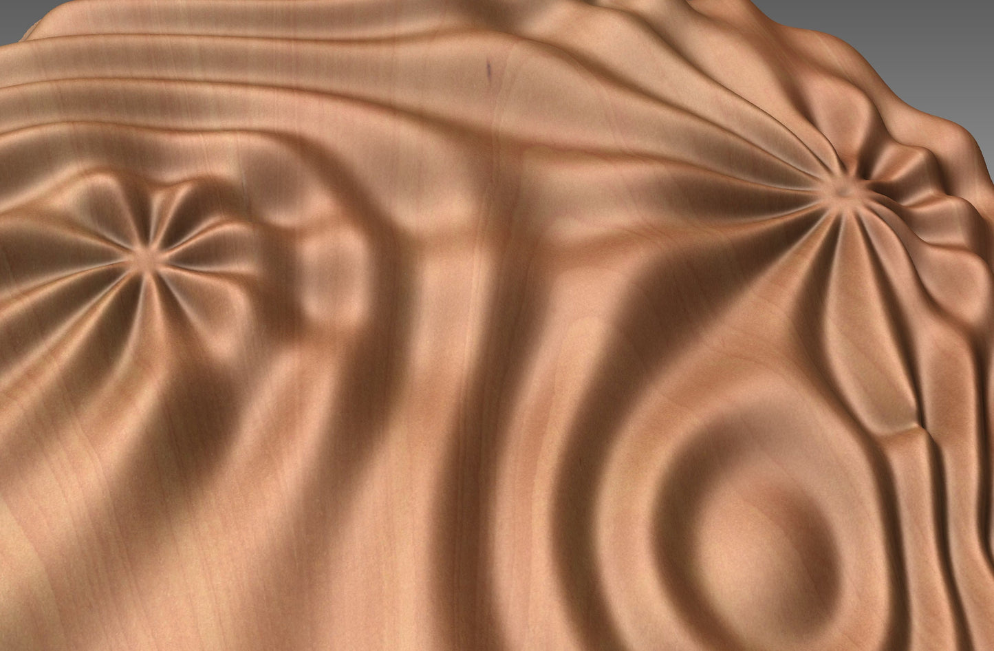 Wavy surface sculpture CNC 3D model SG3487 - Bonitum CNC Model Studio
