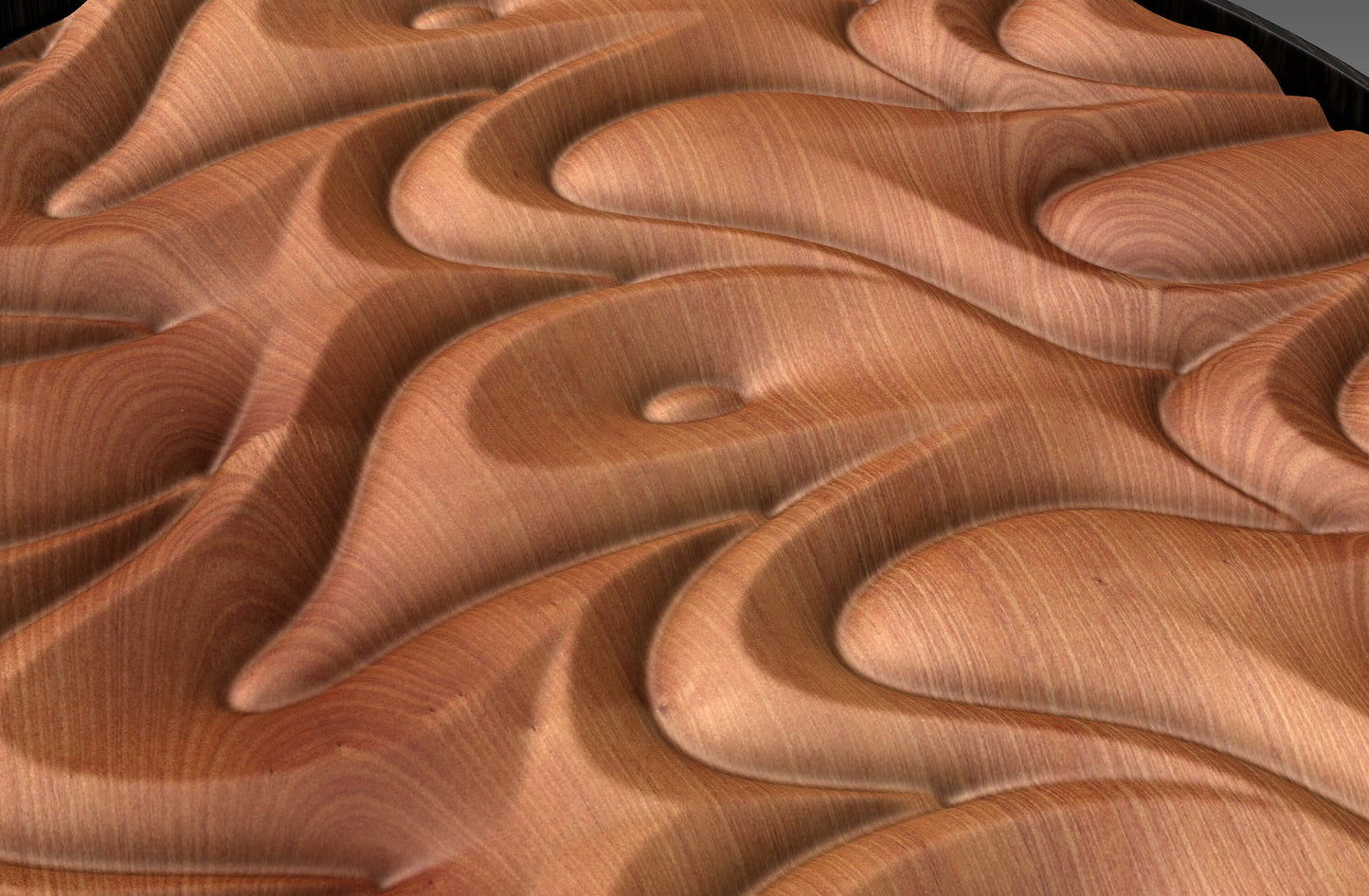 Round wall art table top 3D relief  "CJ 125" - Bonitum CNC Model Studio