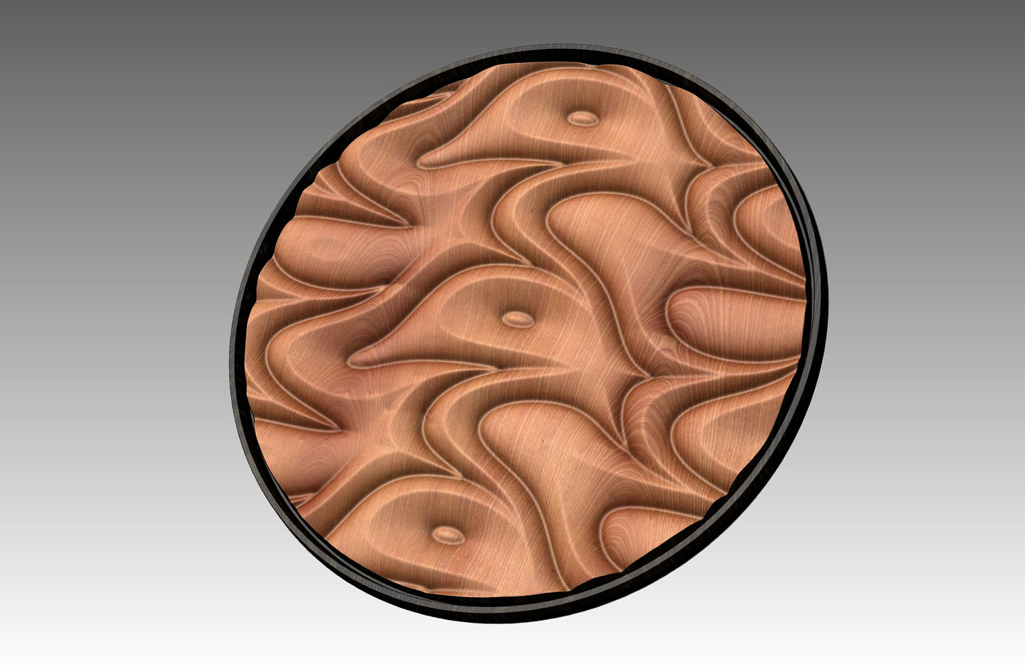 Round wall art table top 3D relief  "CJ 125" - Bonitum CNC Model Studio