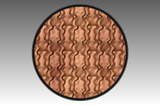 Round wall art table top 3D relief  "CJ 131" - Bonitum CNC Model Studio