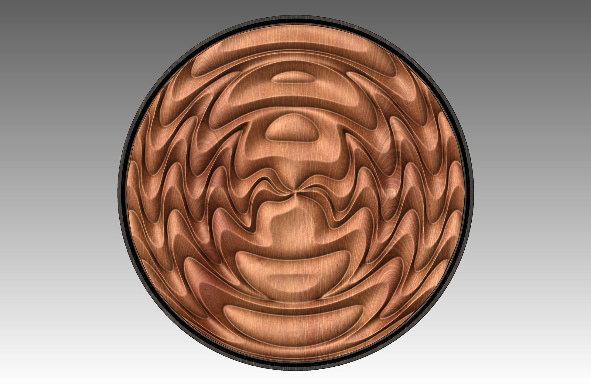 Round wall art table top 3D relief  "CJ 137" - Bonitum CNC Model Studio