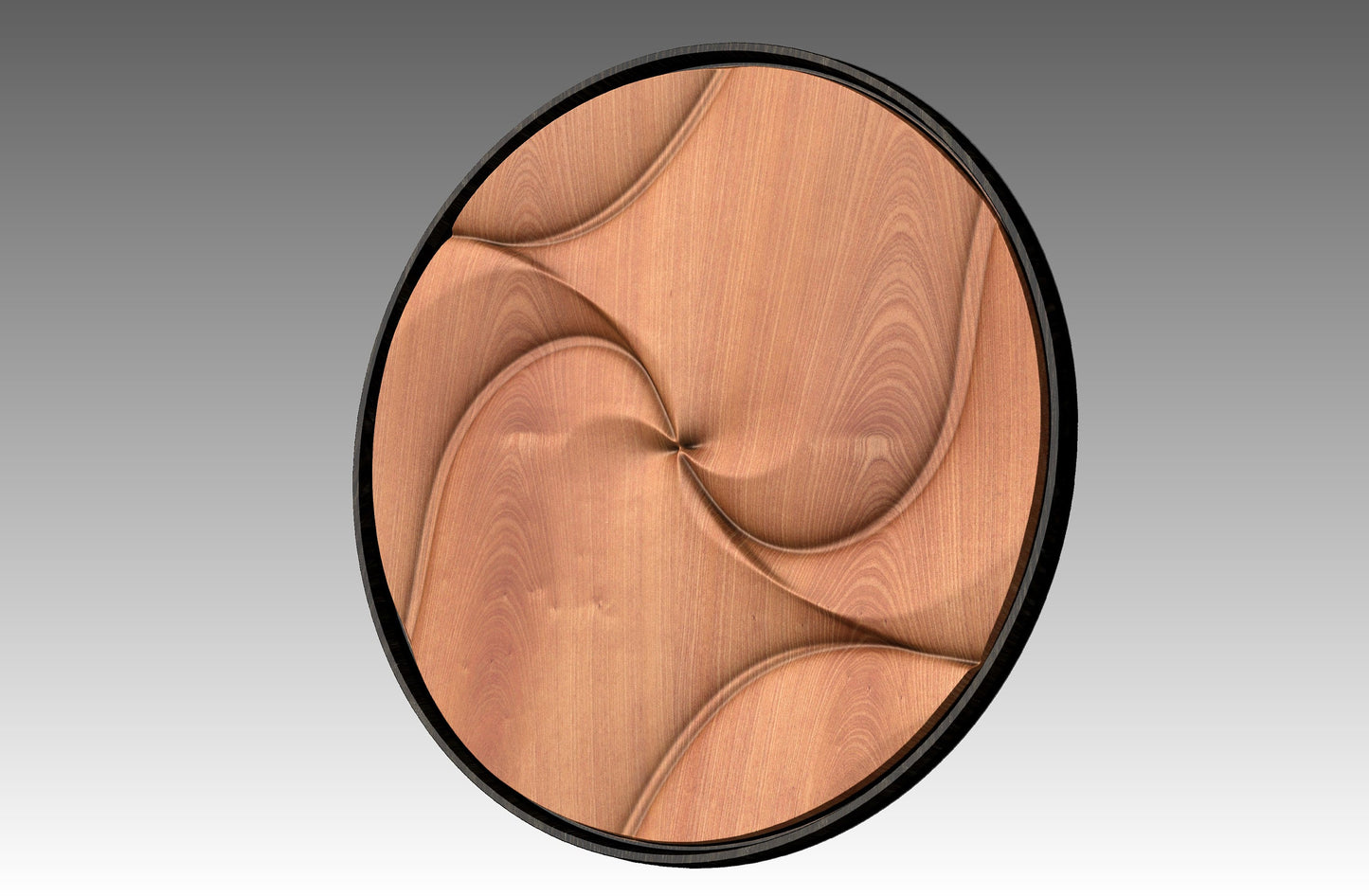 Round wall art table top 3D relief  "CJ 141" - Bonitum CNC Model Studio