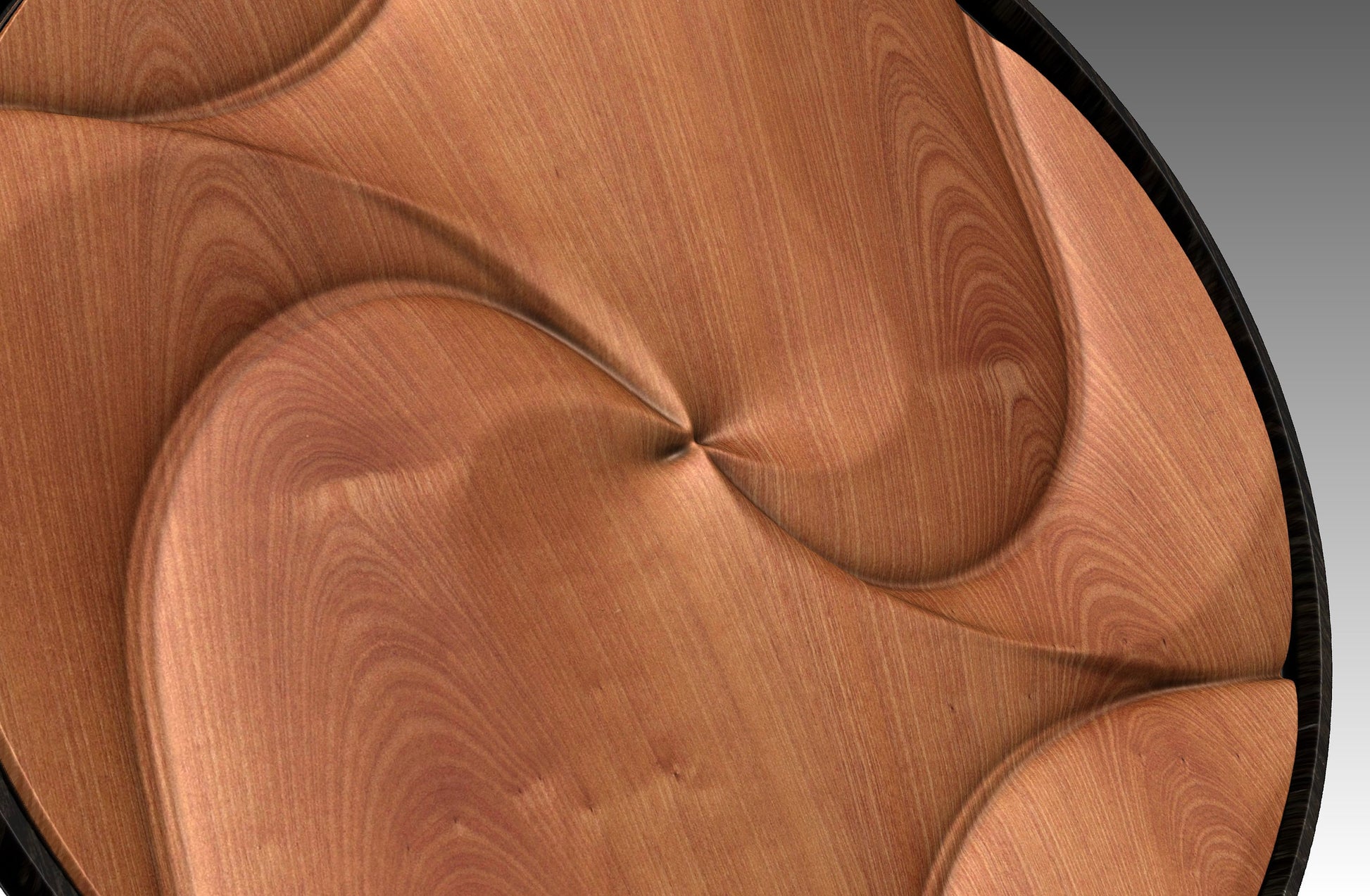 Round wall art table top 3D relief  "CJ 141" - Bonitum CNC Model Studio