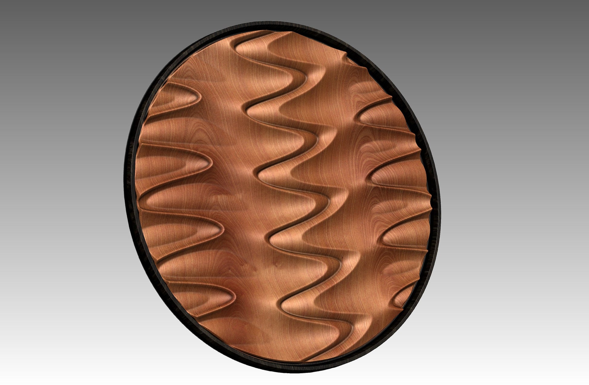 Round wall art table top 3D relief  "CJ 143" - Bonitum CNC Model Studio