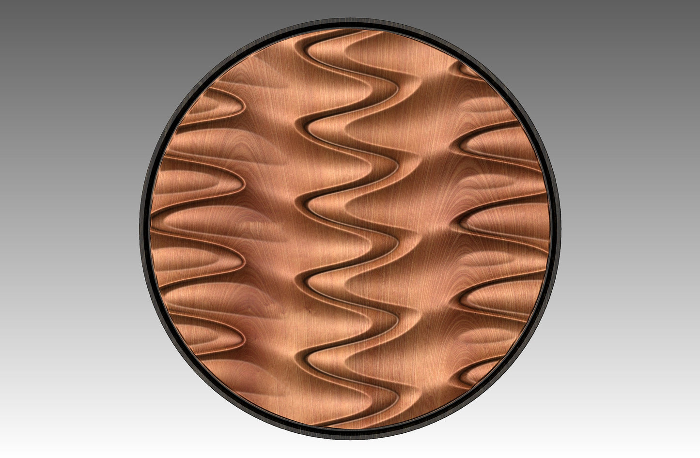 Round wall art table top 3D relief  "CJ 143" - Bonitum CNC Model Studio