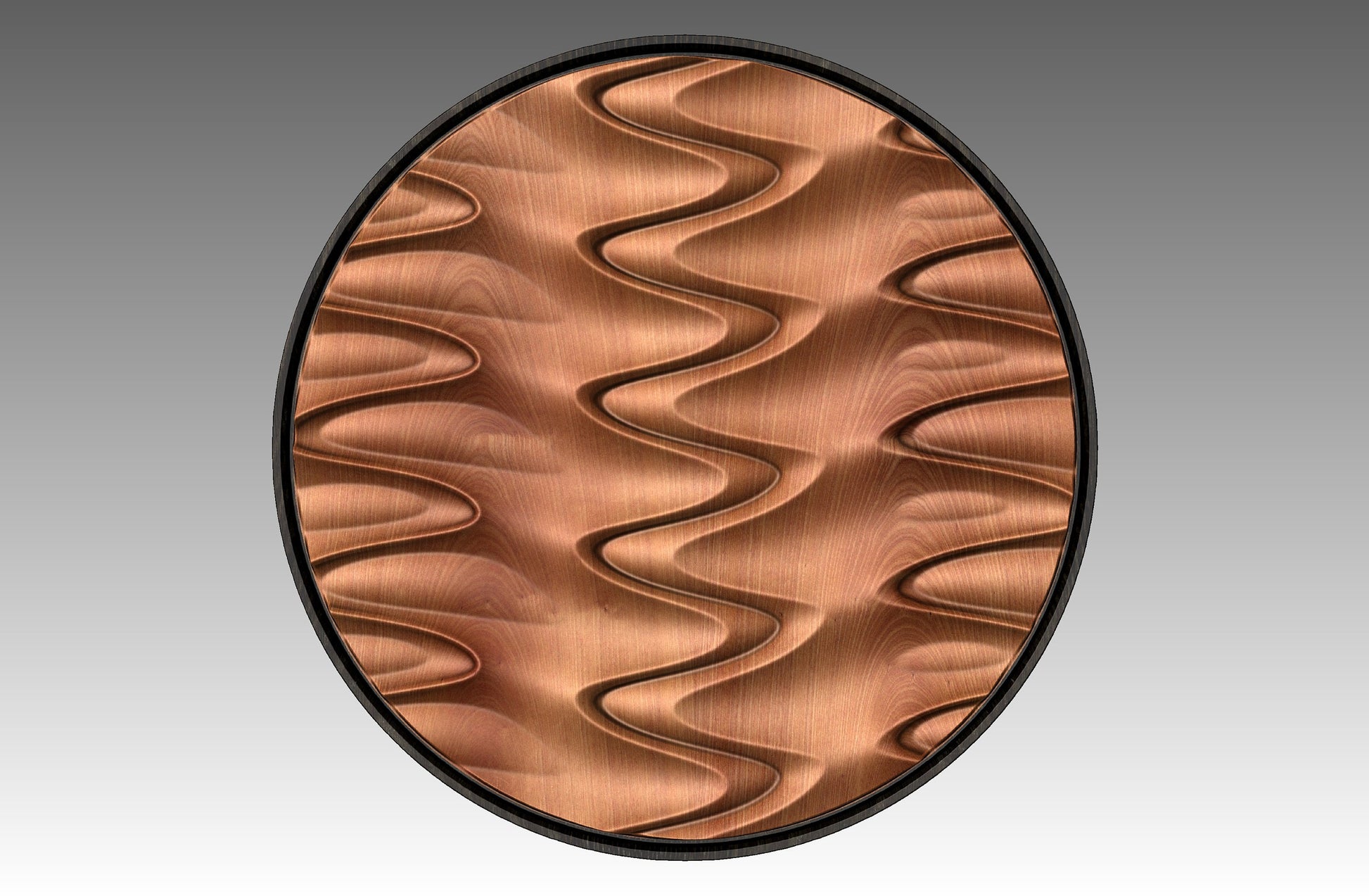 Round wall art table top 3D relief  "CJ 143" - Bonitum CNC Model Studio