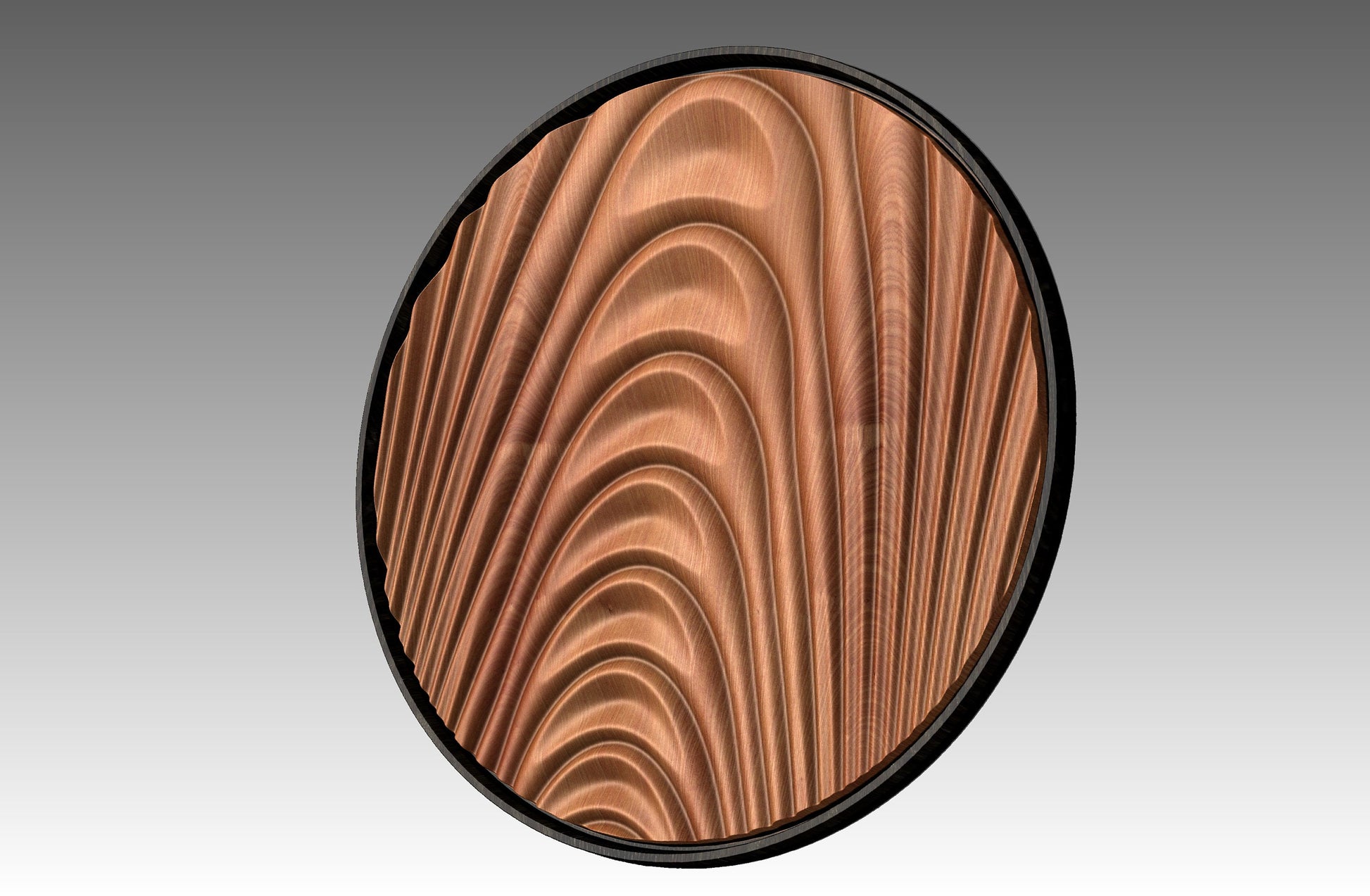 Round wall art table top 3D relief  "CJ 151" - Bonitum CNC Model Studio
