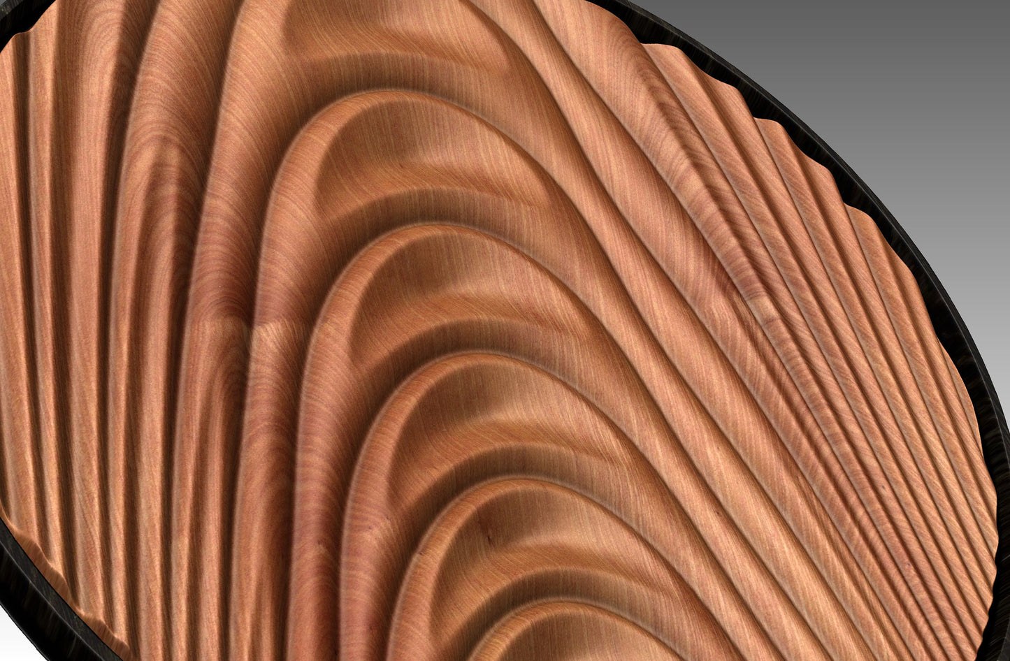 Round wall art table top 3D relief  "CJ 151" - Bonitum CNC Model Studio