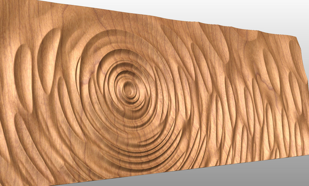 Wave Pattern Cnc TTWave3 Wavy pattern 3D model for CNC machining – Bonitum CNC Model Studio