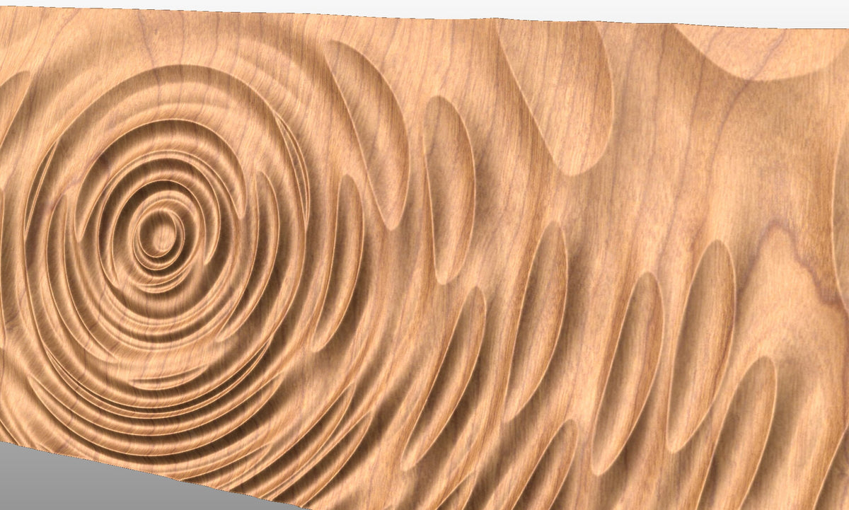 Wave Pattern Cnc TTWave3 Wavy pattern 3D model for CNC machining – Bonitum CNC Model Studio
