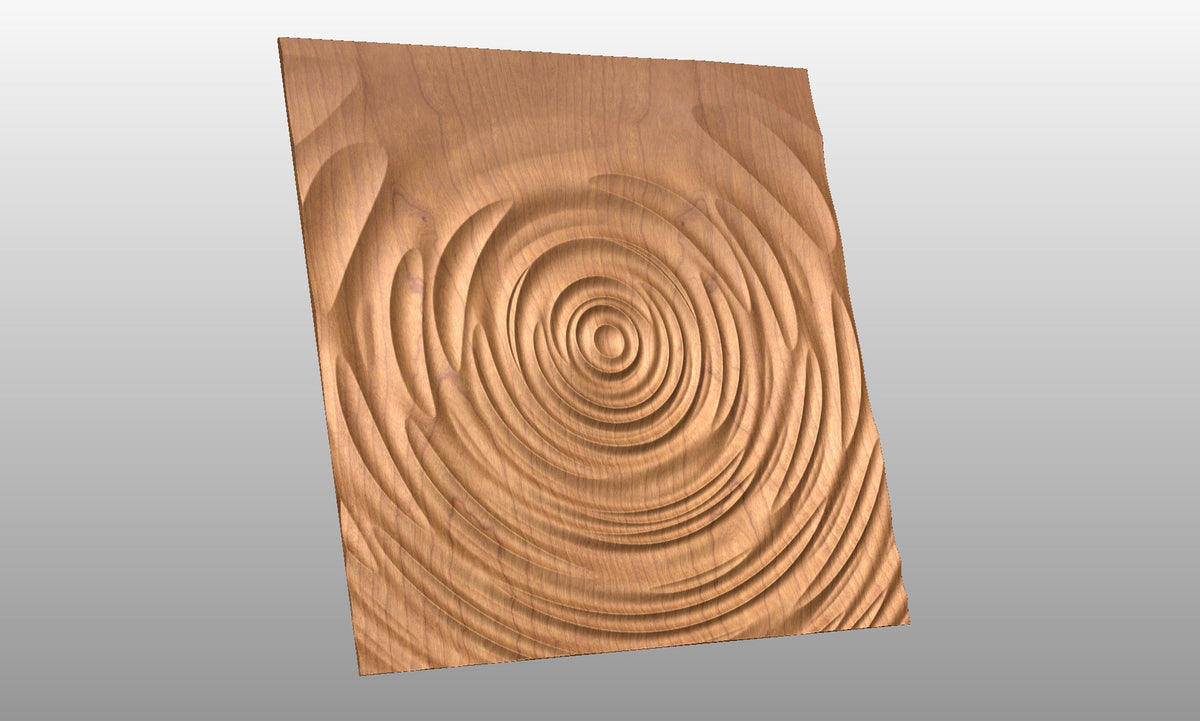 Wave Pattern Cnc TTWave4 Wavy pattern 3D model for CNC machining – Bonitum CNC Model Studio