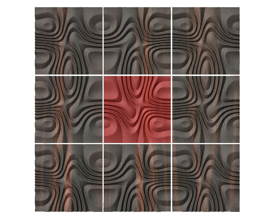 SB28 Wall panel 3D model for CNC machining with software Vectric Aspire, Cut3D, ArtCAM - Bonitum CNC Model Studio