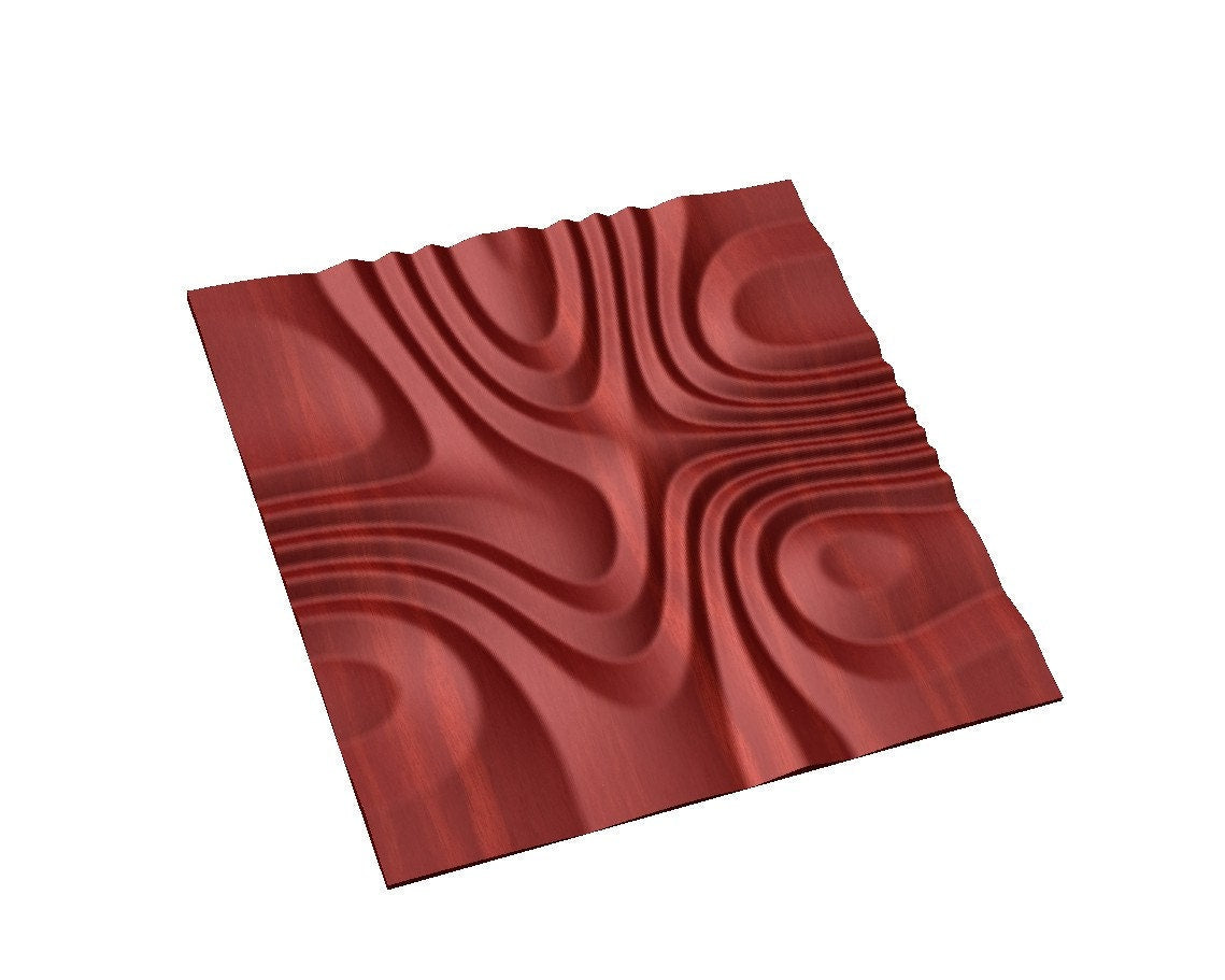 SB28 Wall panel 3D model for CNC machining with software Vectric Aspire, Cut3D, ArtCAM - Bonitum CNC Model Studio