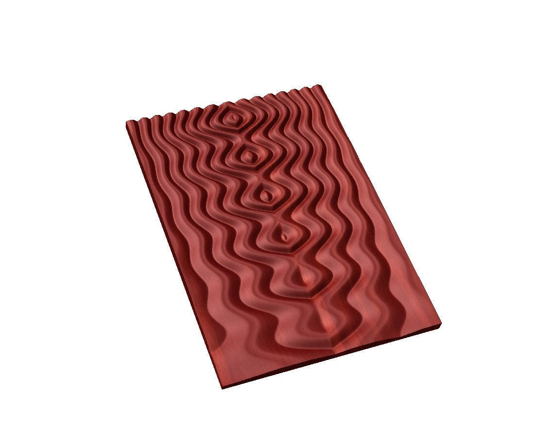 SBART27 Wall panel 3D model for CNC machining with software Vectric Aspire, Cut3D, ArtCAM - Bonitum CNC Model Studio