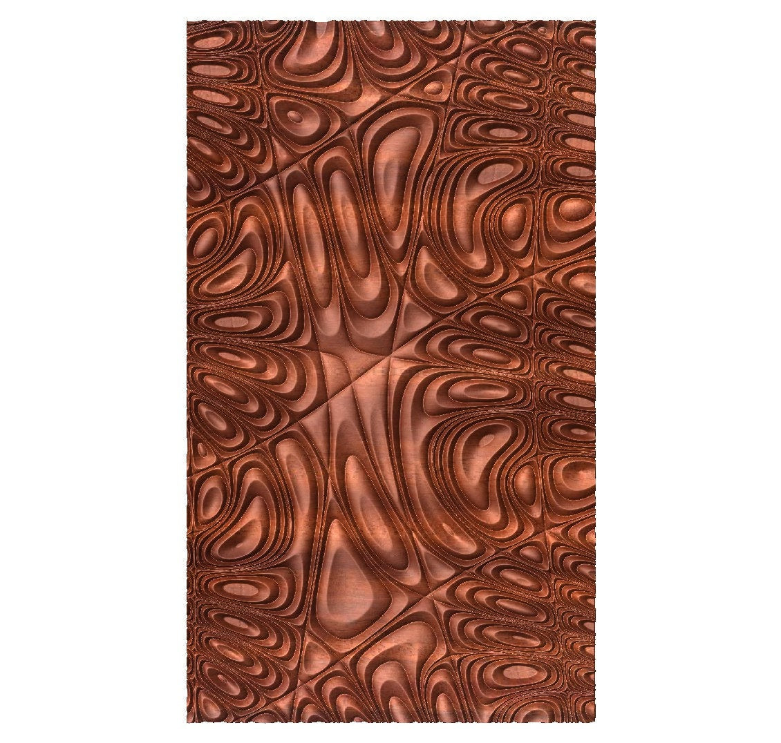 SBART3 Wall panel 3D model for CNC machining with software Vectric Aspire, Cut3D, ArtCAM - Bonitum CNC Model Studio
