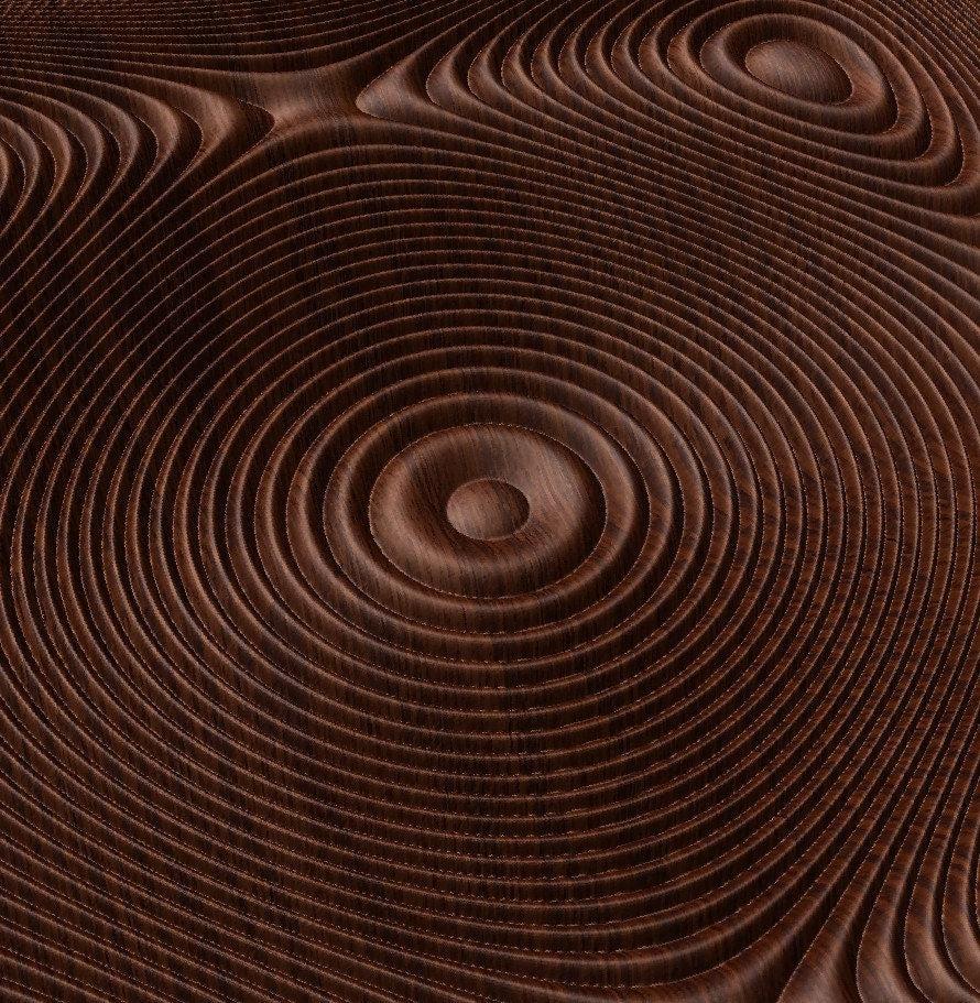 SBARTDEZ93A Sound wave 3D model for CNC machining with software Vectric Aspire, Cut3D, ArtCAM - Bonitum CNC Model Studio