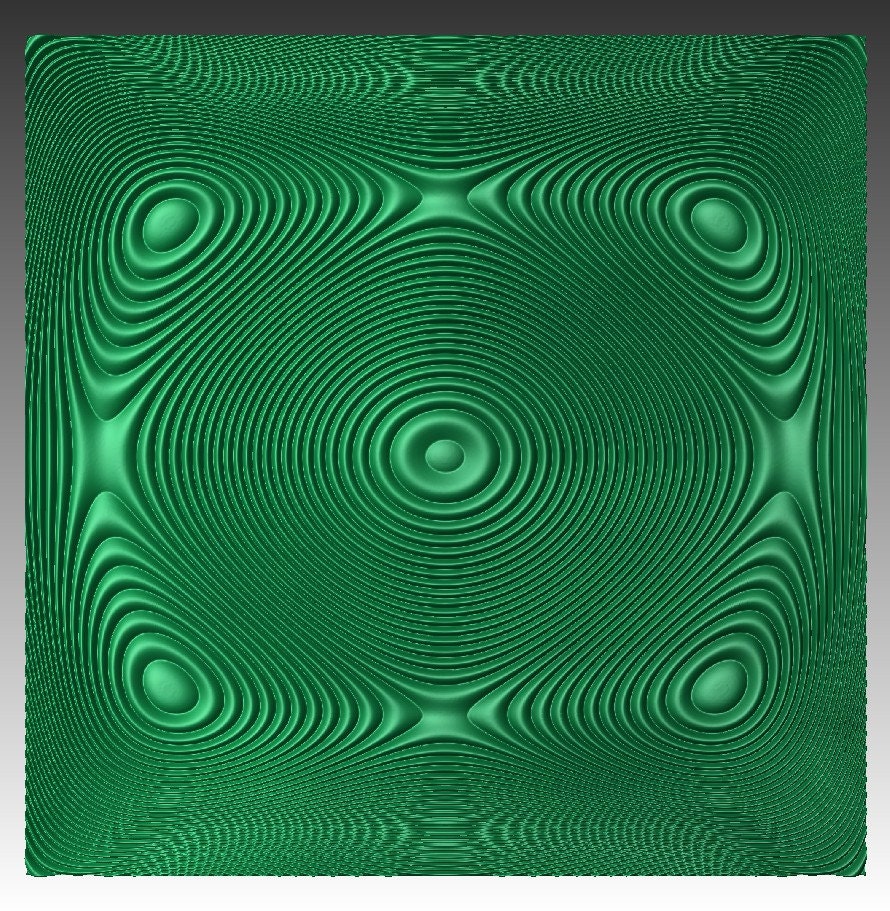 SBARTDEZ93A Sound wave 3D model for CNC machining with software Vectric Aspire, Cut3D, ArtCAM - Bonitum CNC Model Studio