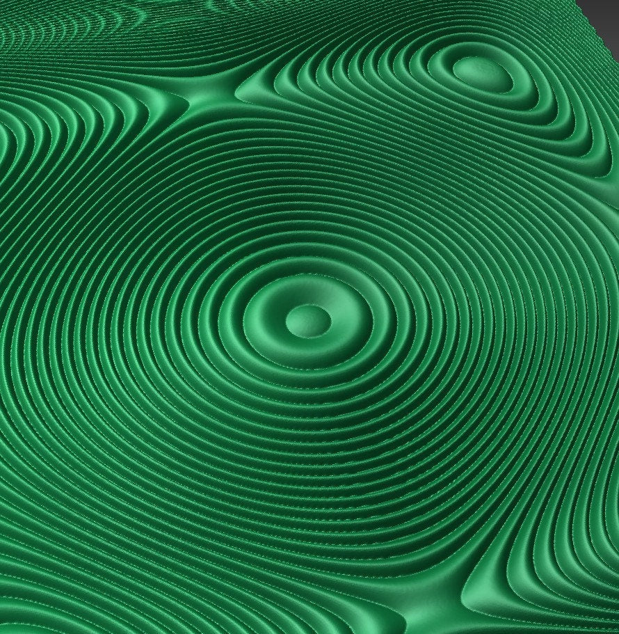 SBARTDEZ93A Sound wave 3D model for CNC machining with software Vectric Aspire, Cut3D, ArtCAM - Bonitum CNC Model Studio