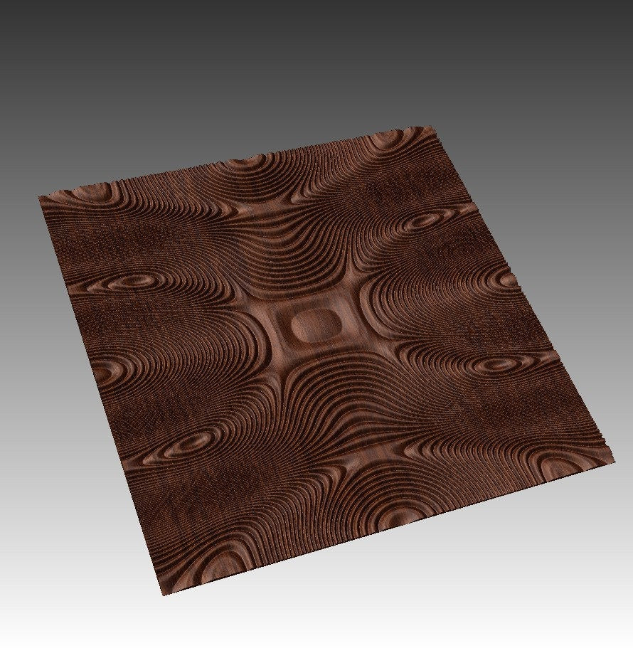 SBARTDEZ96B Wall panel 3D model for CNC machining - Bonitum CNC Model Studio