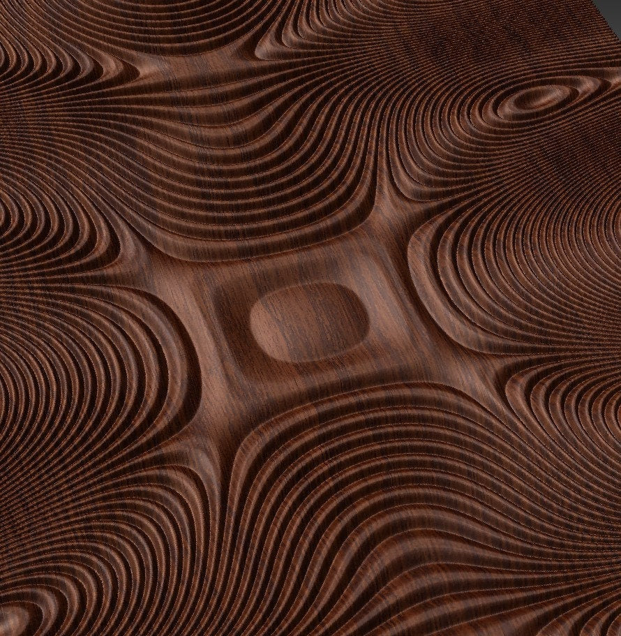 SBARTDEZ96B Wall panel 3D model for CNC machining - Bonitum CNC Model Studio