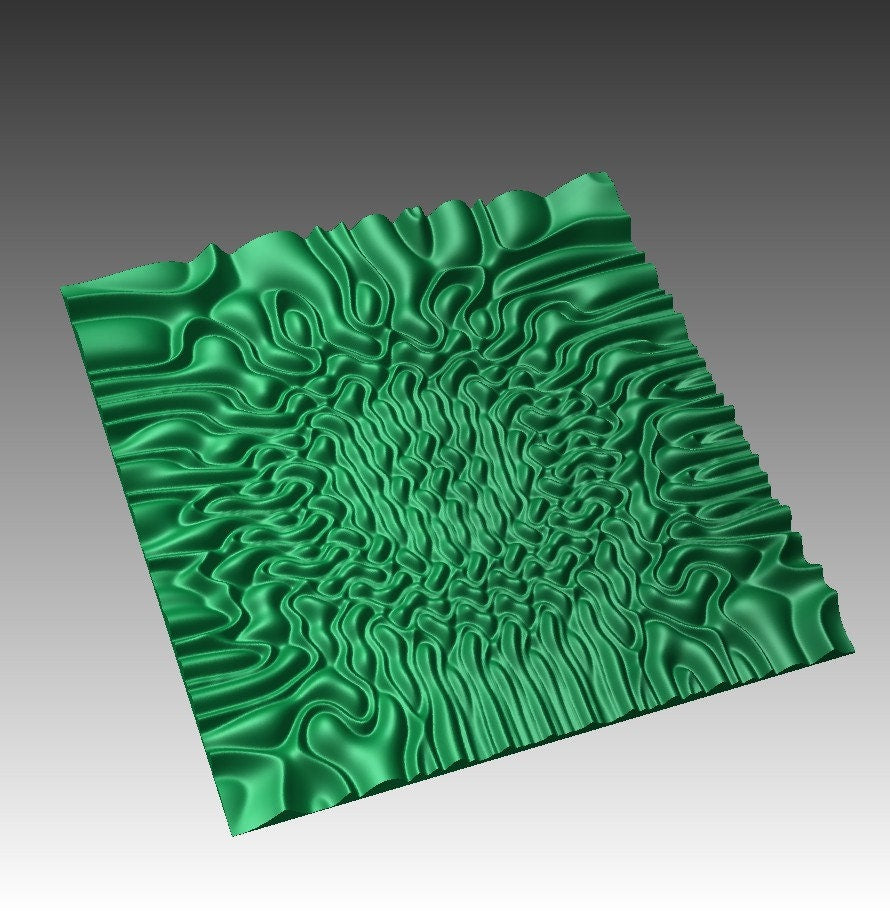 SBARTDEZ80 Wall panel 3D model for CNC machining with software Vectric Aspire, Cut3D, ArtCAM - Bonitum CNC Model Studio
